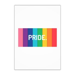 Rainbow Colored Background With Pride Concept Pride Month Gift Wrapping Paper Sheets 1pc