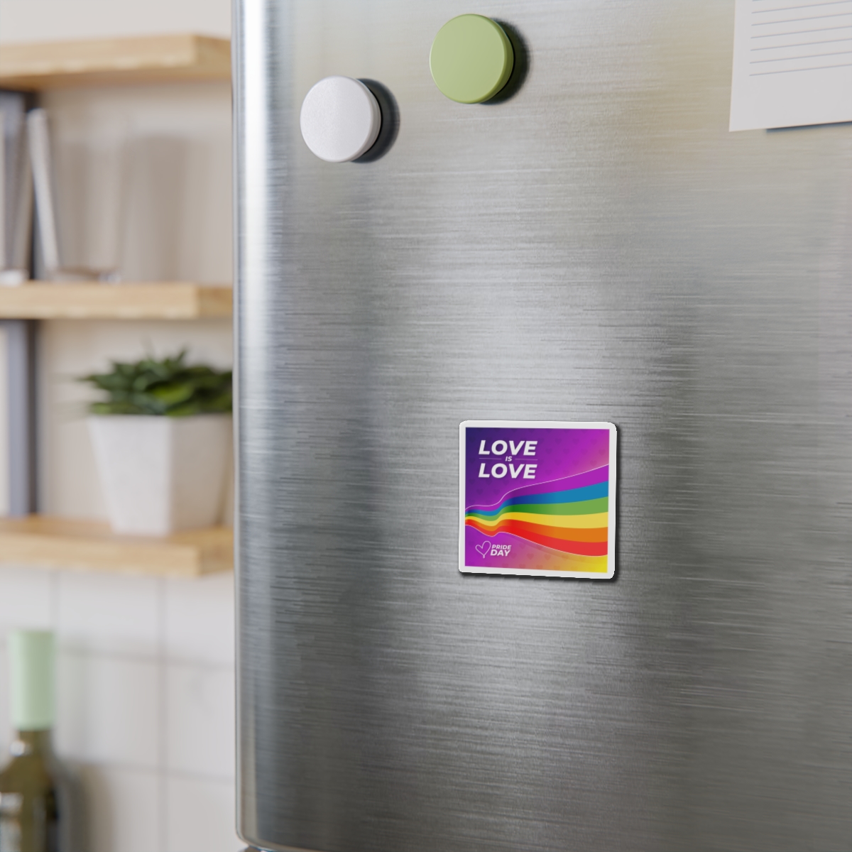 Colorful Pride Day Flag Concept Die Cut Magnets - Image 3