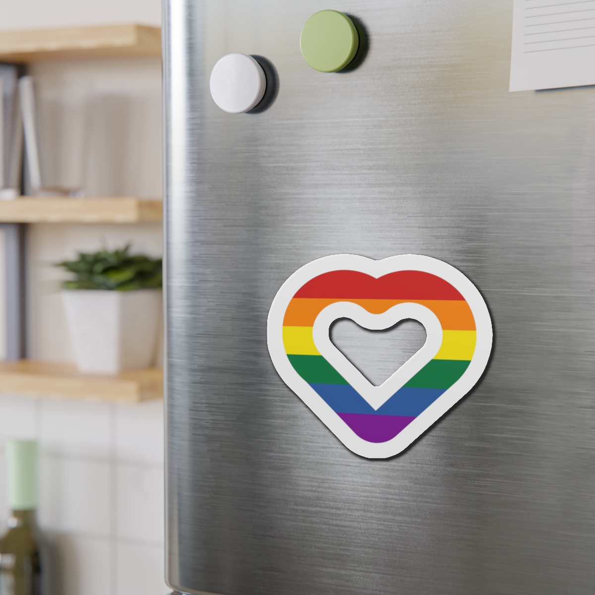 Pride Flag Heart Shape Icon Isolated White Background Lgbt Love Modern Sign Vector Illustration Die Cut Magnets - Image 15