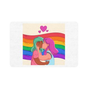 Lesbian Pride Design 4C2A50 Pet Food Mat 12x18