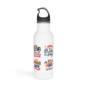 Hand Drawn Pride Day Label Collection(1) Stainless Steel Water Bottle