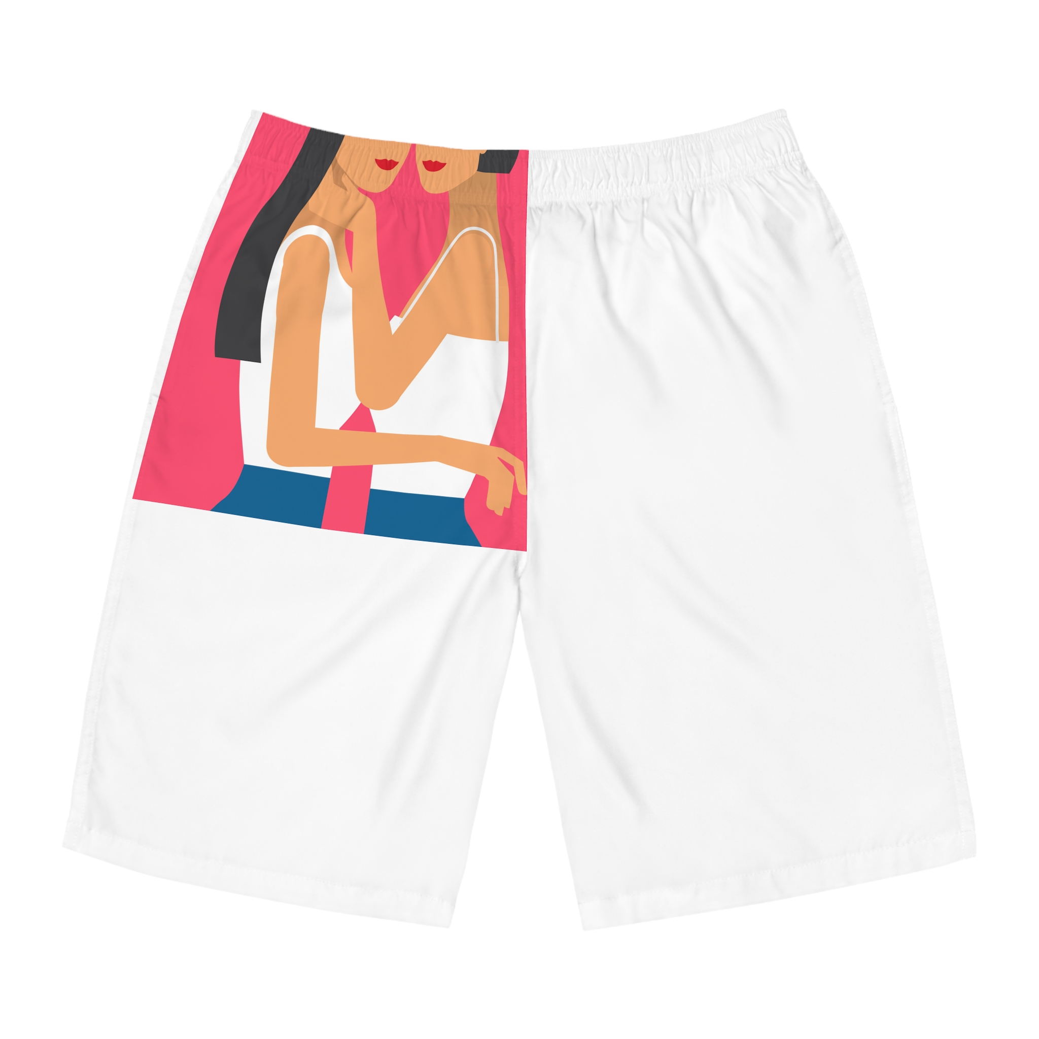Lesbian Pride Design D1F3BE Mens Board Shorts Aop