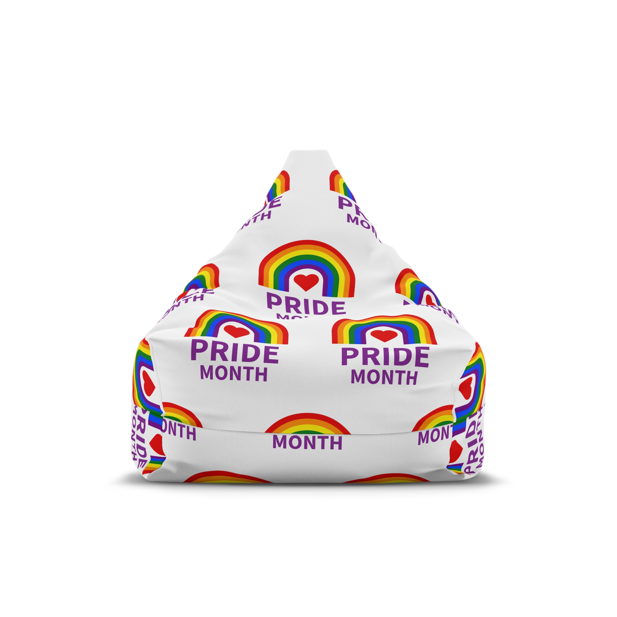 Pride Month Logo Template Design Bean Bag Chair Cover