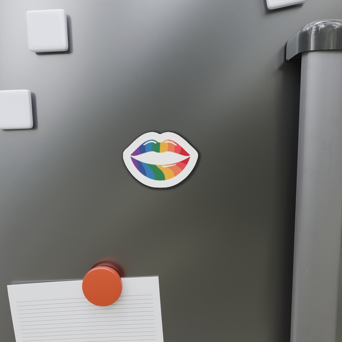 Rainbow Lips Illustration Die Cut Magnets - Image 5