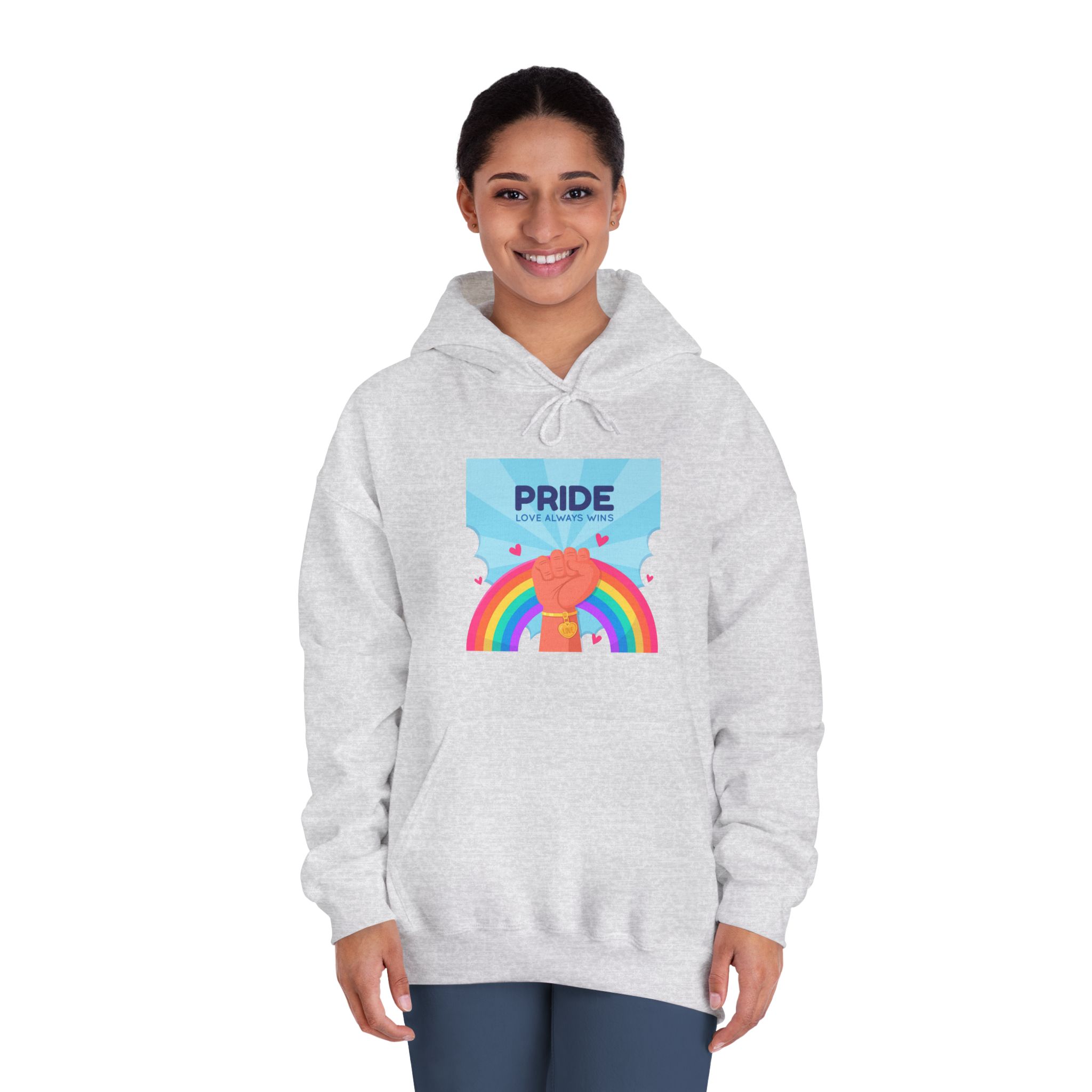 Pride Day Concept Unisex Dryblend Hooded Sweatshirt - Image 8