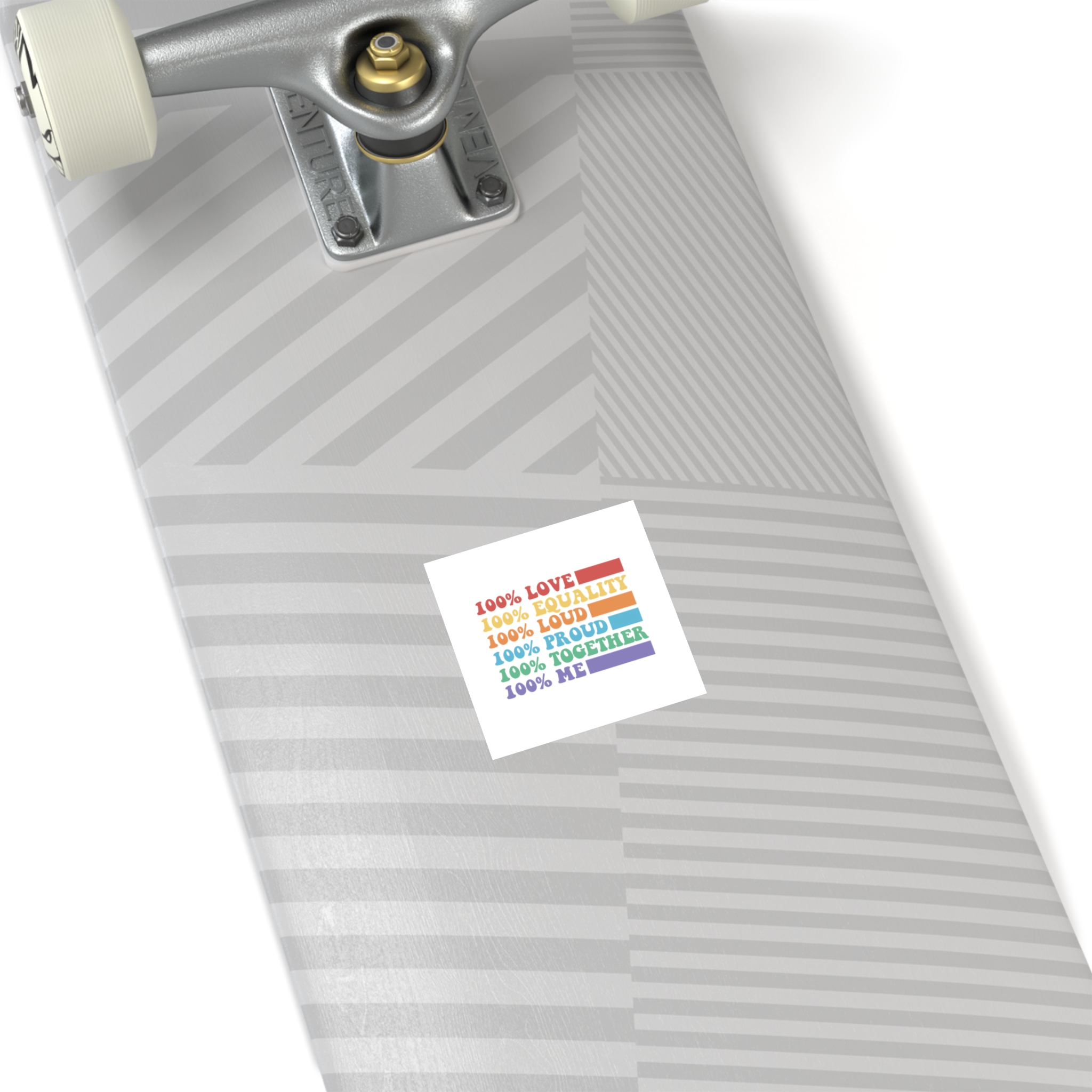 Pride Lgbt Gay Typography T Shirt Design Laminate Stickers Square - Image 4