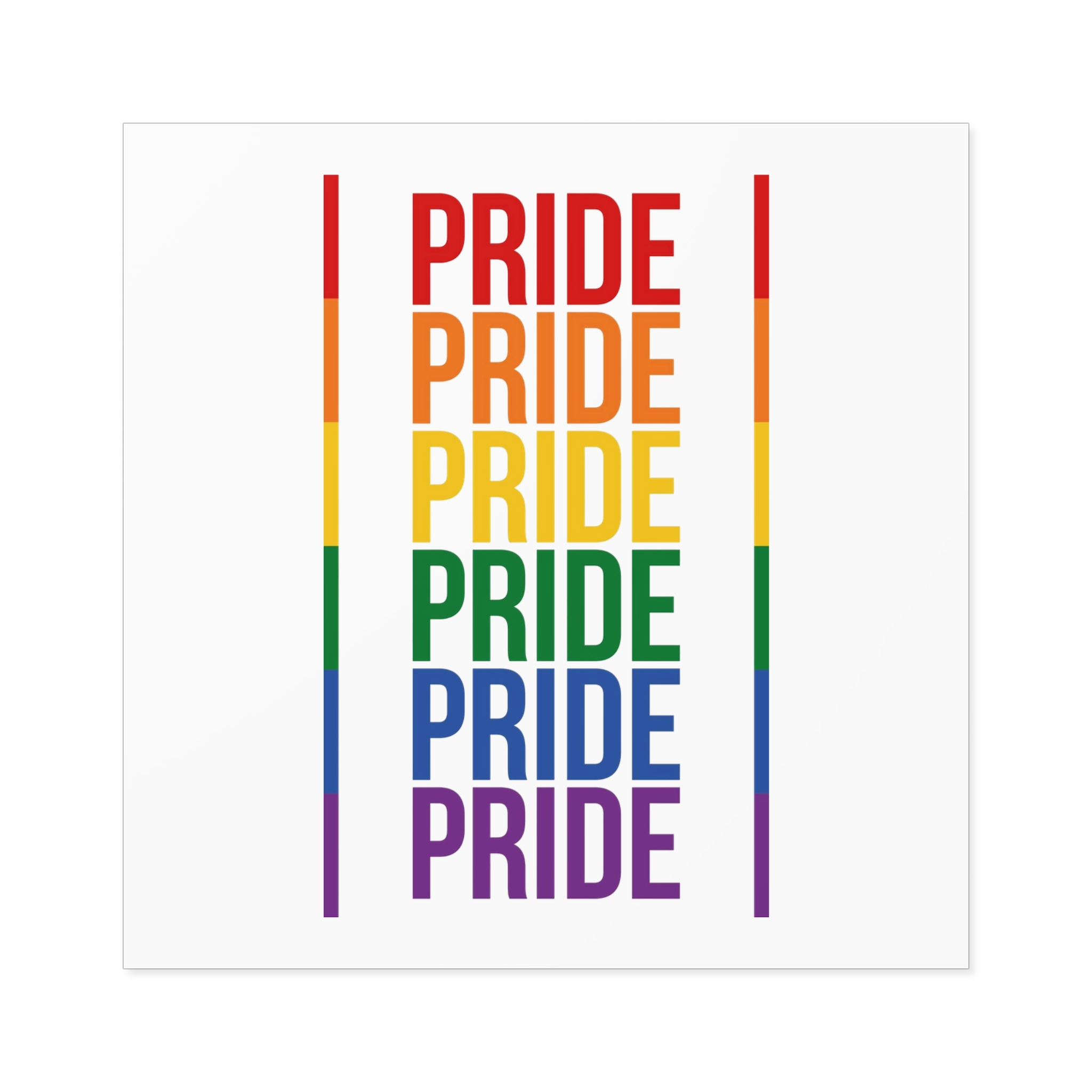 Lgbt Pride Month June 2026 Lesbian Gay Bisexual Transgender Lgbtq Flag Rainbow Love Vector (1) Laminate Stickers Square - Image 33