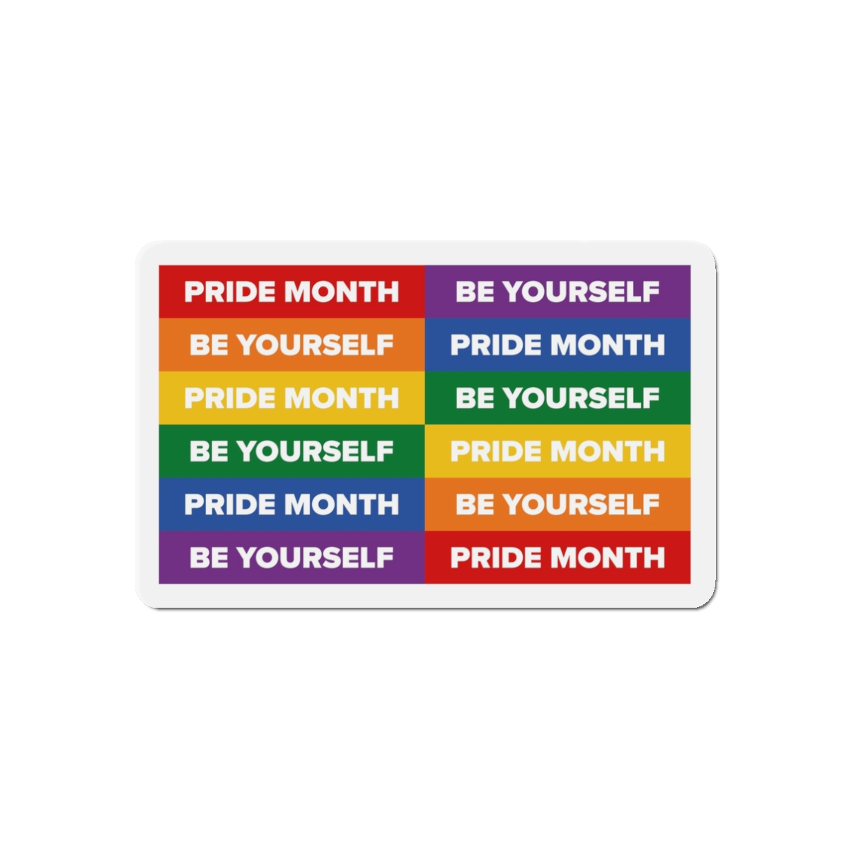 Lesbian Pride Design 33F9F4 Die Cut Magnets - Image 4