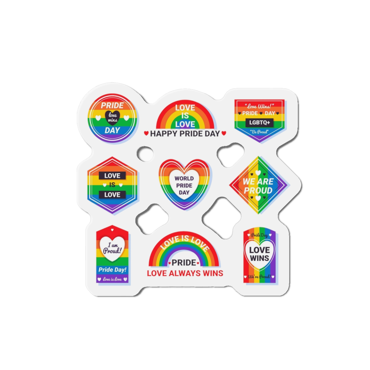 Pride Day Labels Concept Die Cut Magnets - Image 7
