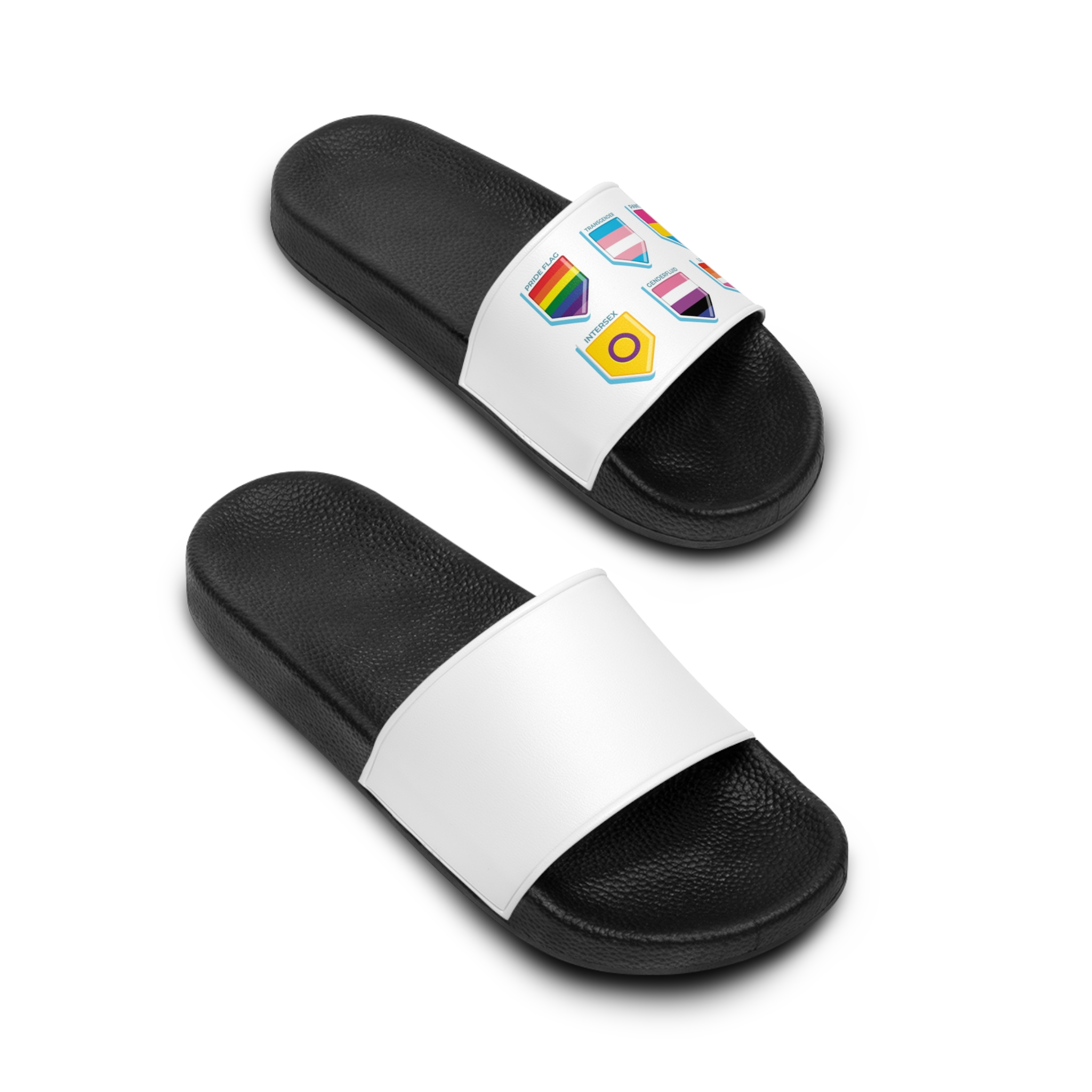 Flat Pride Month Lgbt Flags Collection Mens Slide Sandals - Image 4