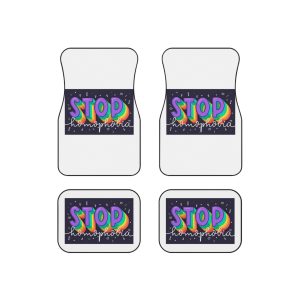 Stop Homophobia Concept Car Mats Set Of 4