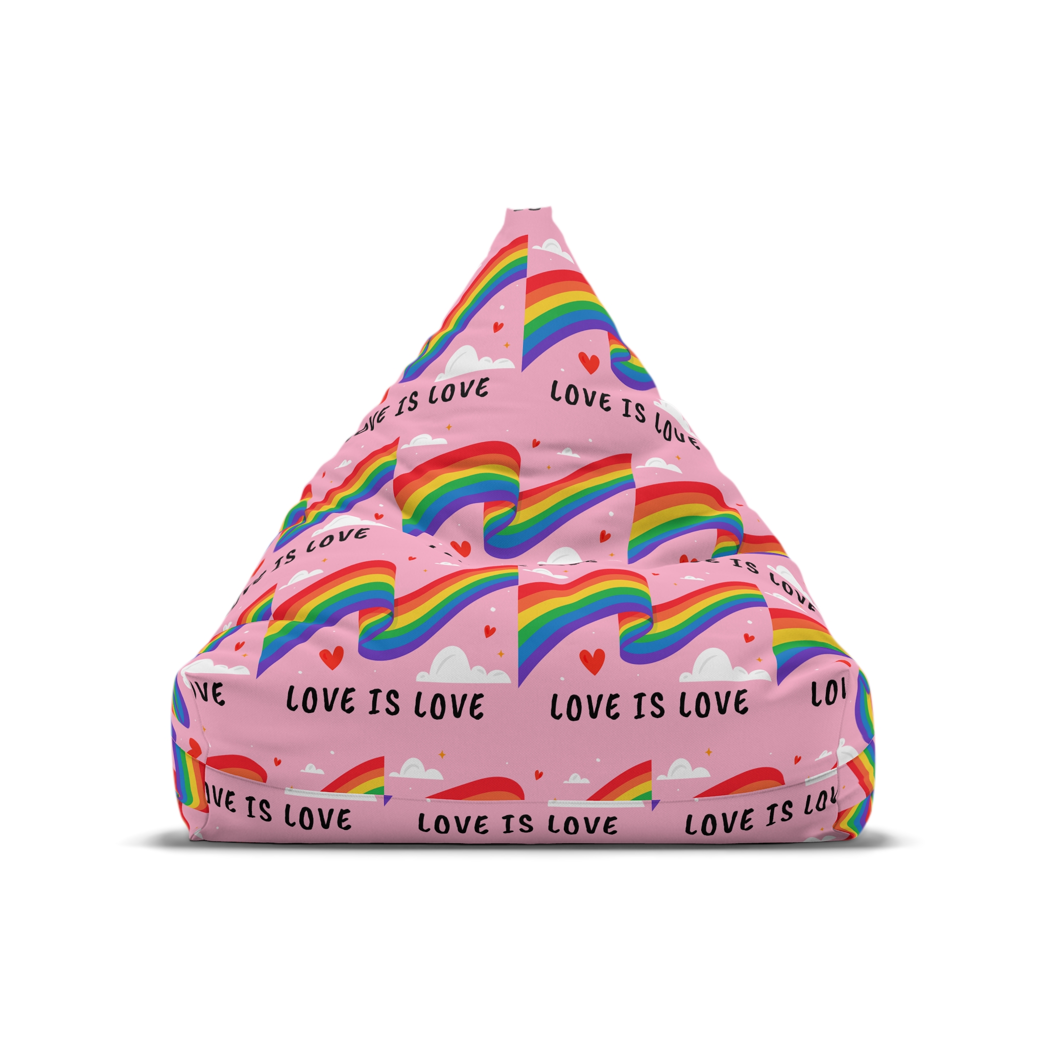 Colorful Flag Pride Day Bean Bag Chair Cover - Image 5