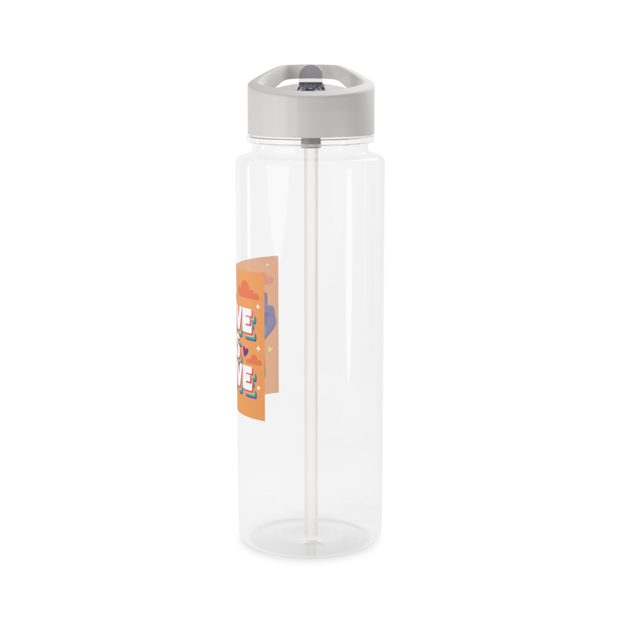 Love Is Love Lettering With Fist Tritan Water Bottle - Image 7