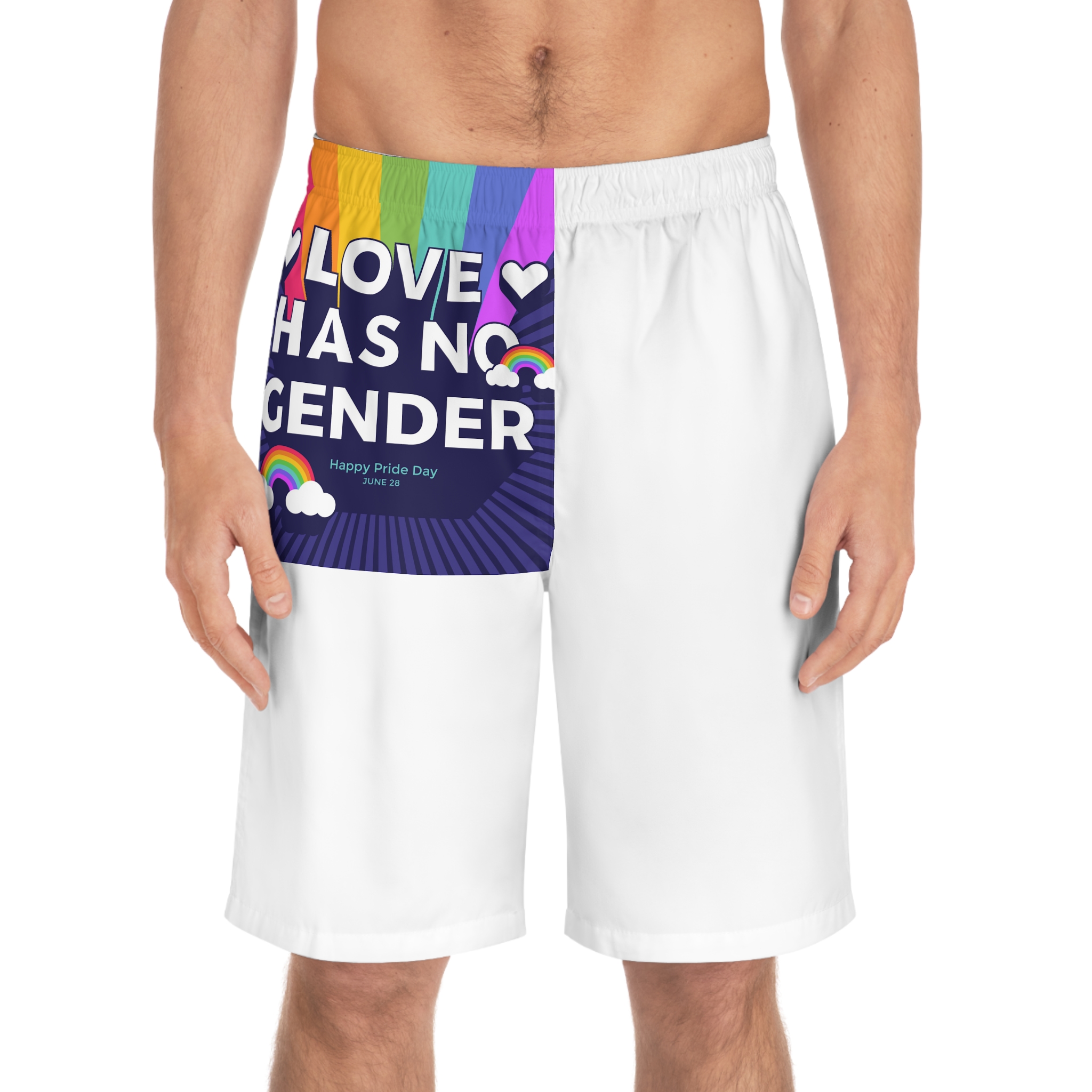 Pride Day Concept(3) Mens Board Shorts Aop - Image 3