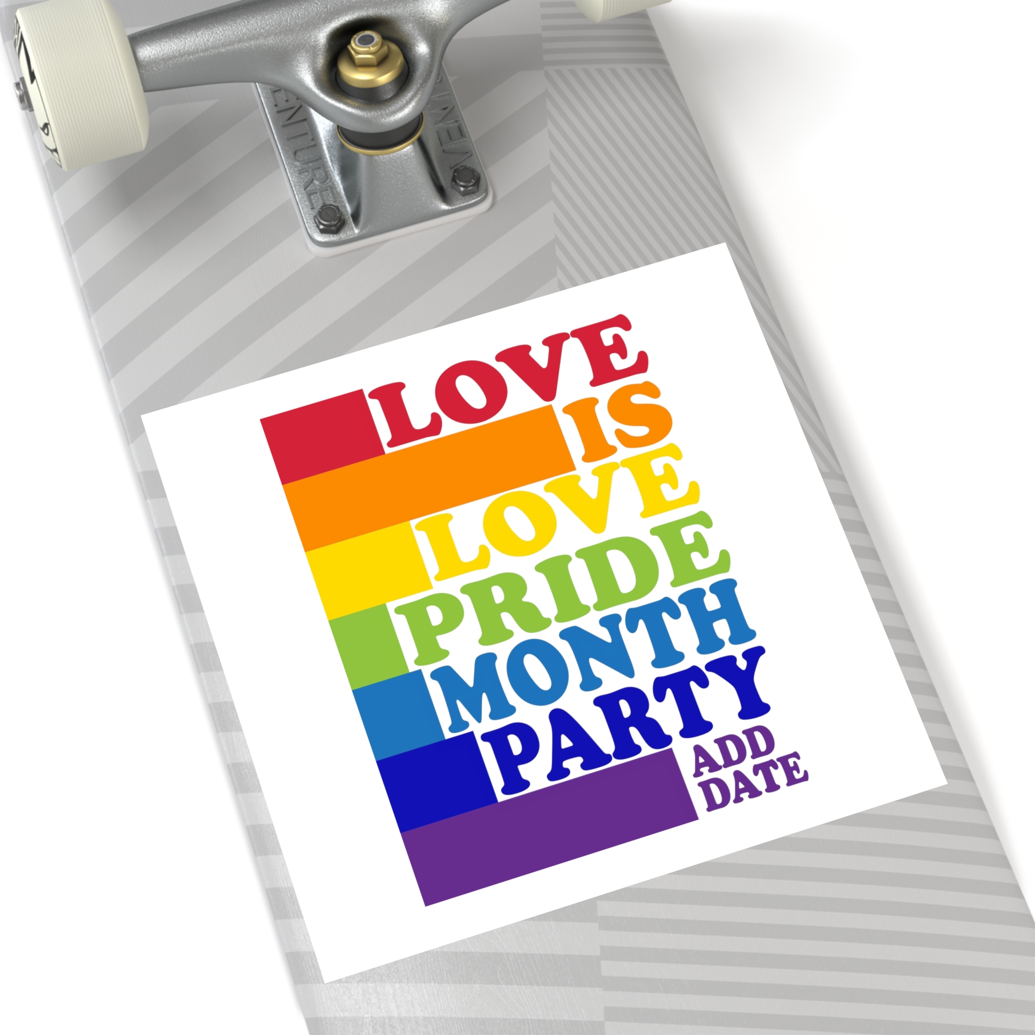 Love Is Love Pride Month Party Poster Flyer Social Media Post Design Laminate Stickers Square - Image 80