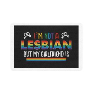 Pride Gay Rainbow Typography Vector Premium T Shirt(4) Pet Food Mat 12x18
