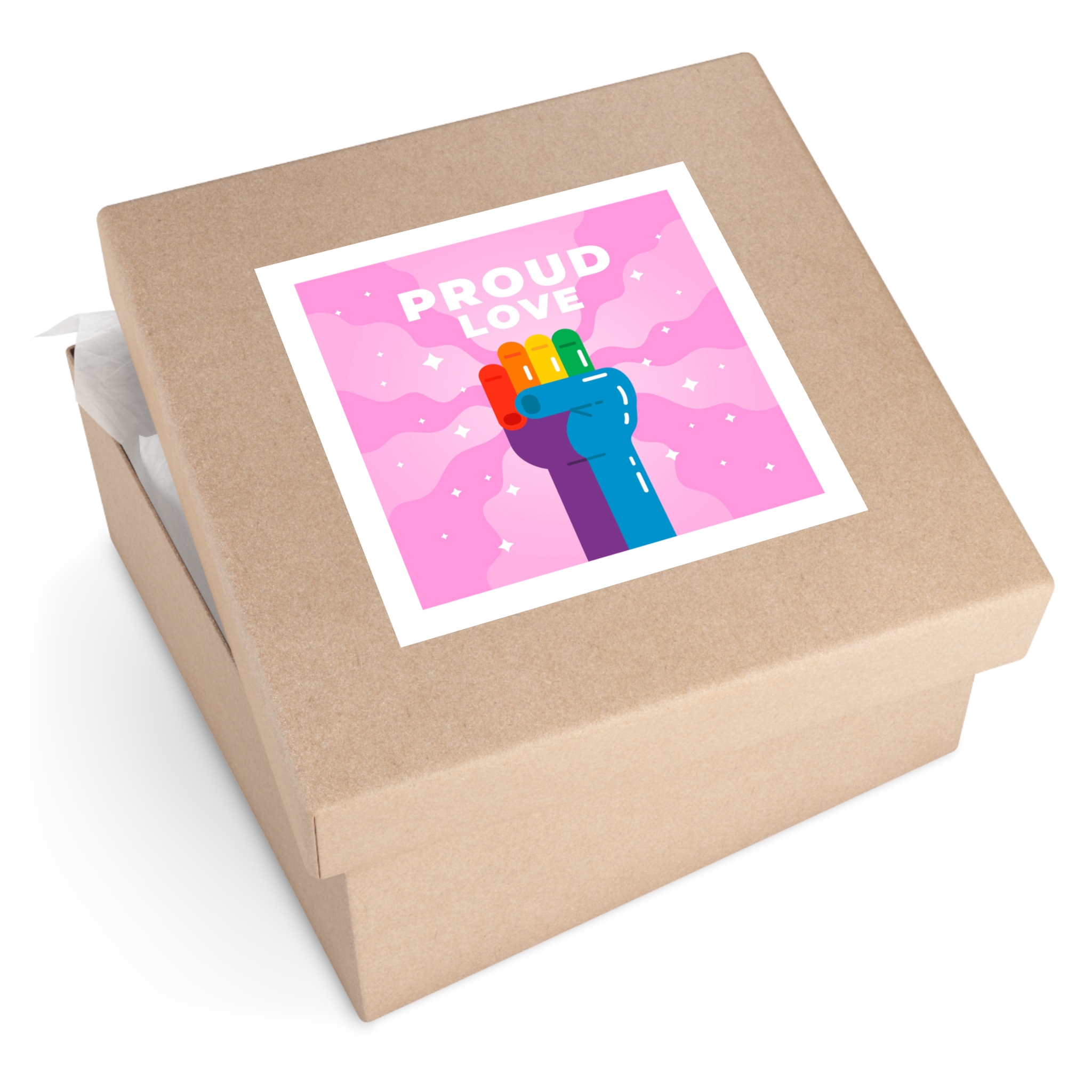 Pride Day Concept(4) Laminate Stickers Square - Image 51