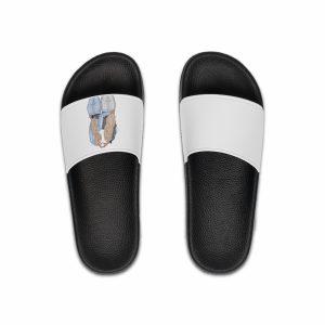 Two Girls Friends Sister Friends With Long Hair Hugging Friendship Day Print Valentine Vector(1) Mens Slide Sandals