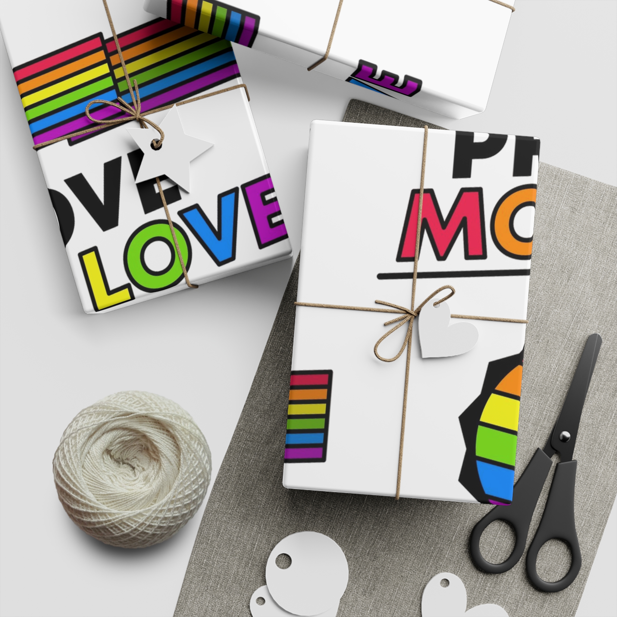 Pride Day Label Collection Gift Wrapping Paper Sheets 1pc - Image 5