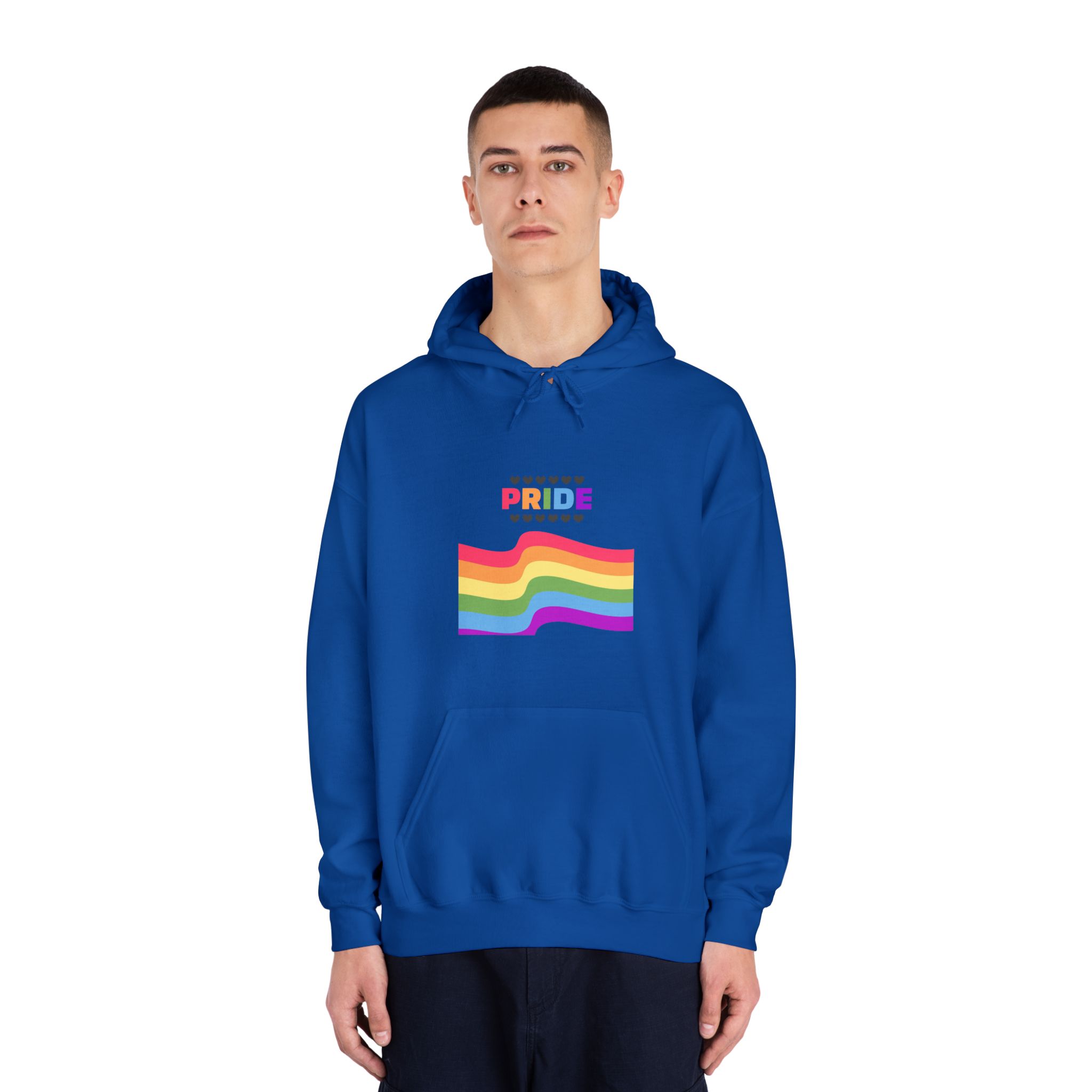 Pride Background With Flag Lgbtq Pride Unisex Dryblend Hooded Sweatshirt - Image 27