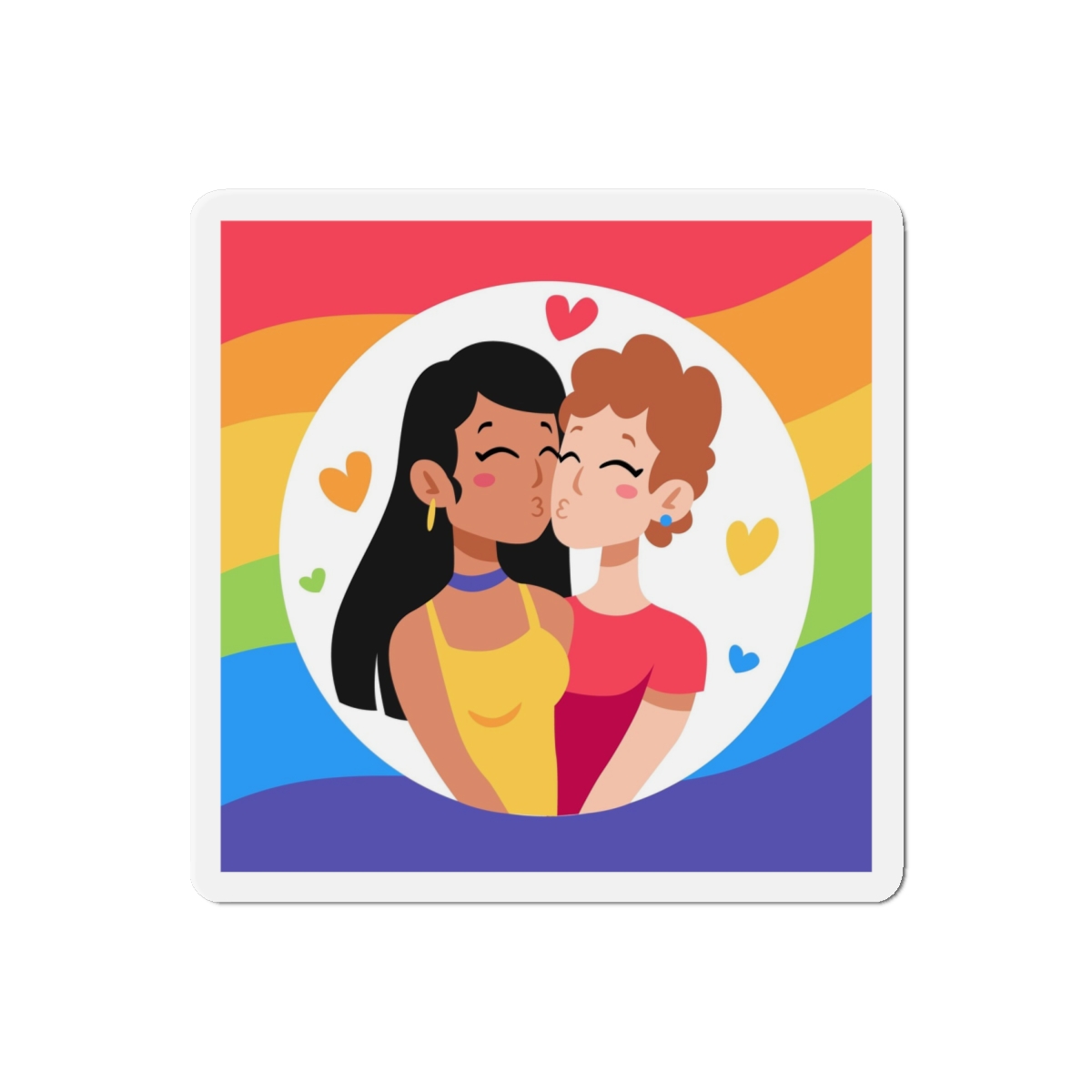 Lesbian Pride Design EF902A Die Cut Magnets - Image 13