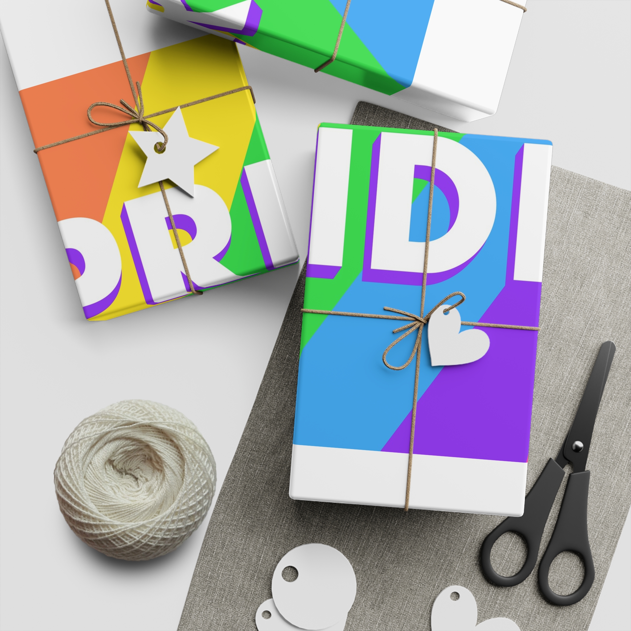 Pride Background 3 Gift Wrapping Paper Sheets 1pc - Image 2