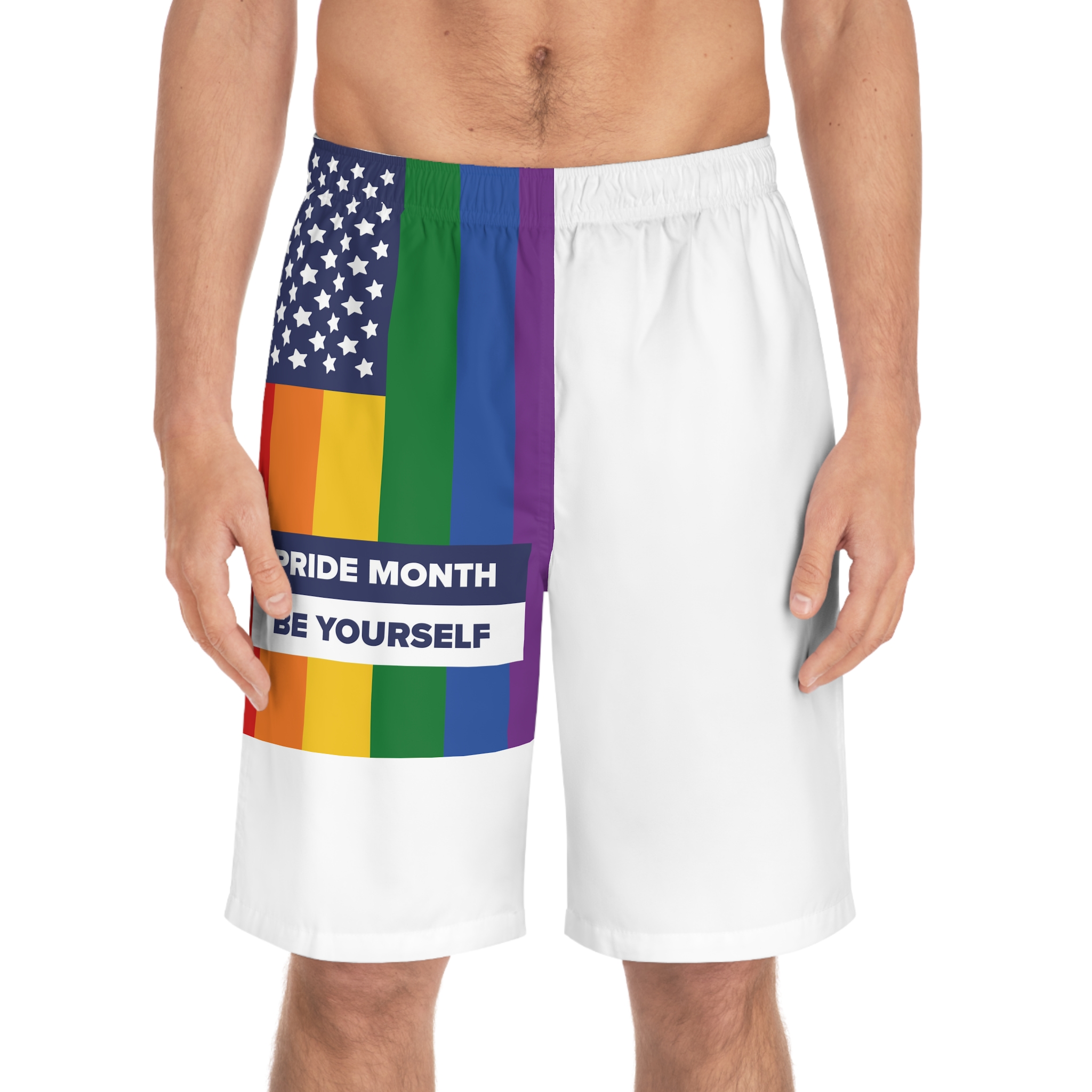 Lesbian Pride Design 8F6ACB Mens Board Shorts Aop - Image 3