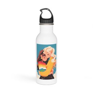 Lesbian Pride Design FE58AA Stainless Steel Water Bottle