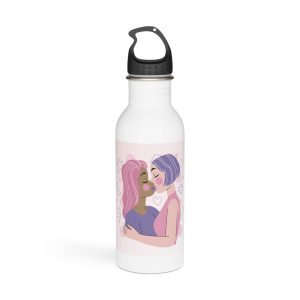 Lesbian Pride Design 5F97CF Stainless Steel Water Bottle