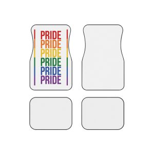 Lgbt Pride Month June 2026 Lesbian Gay Bisexual Transgender Lgbtq Flag Rainbow Love Vector (1) Car Mats Set Of 4
