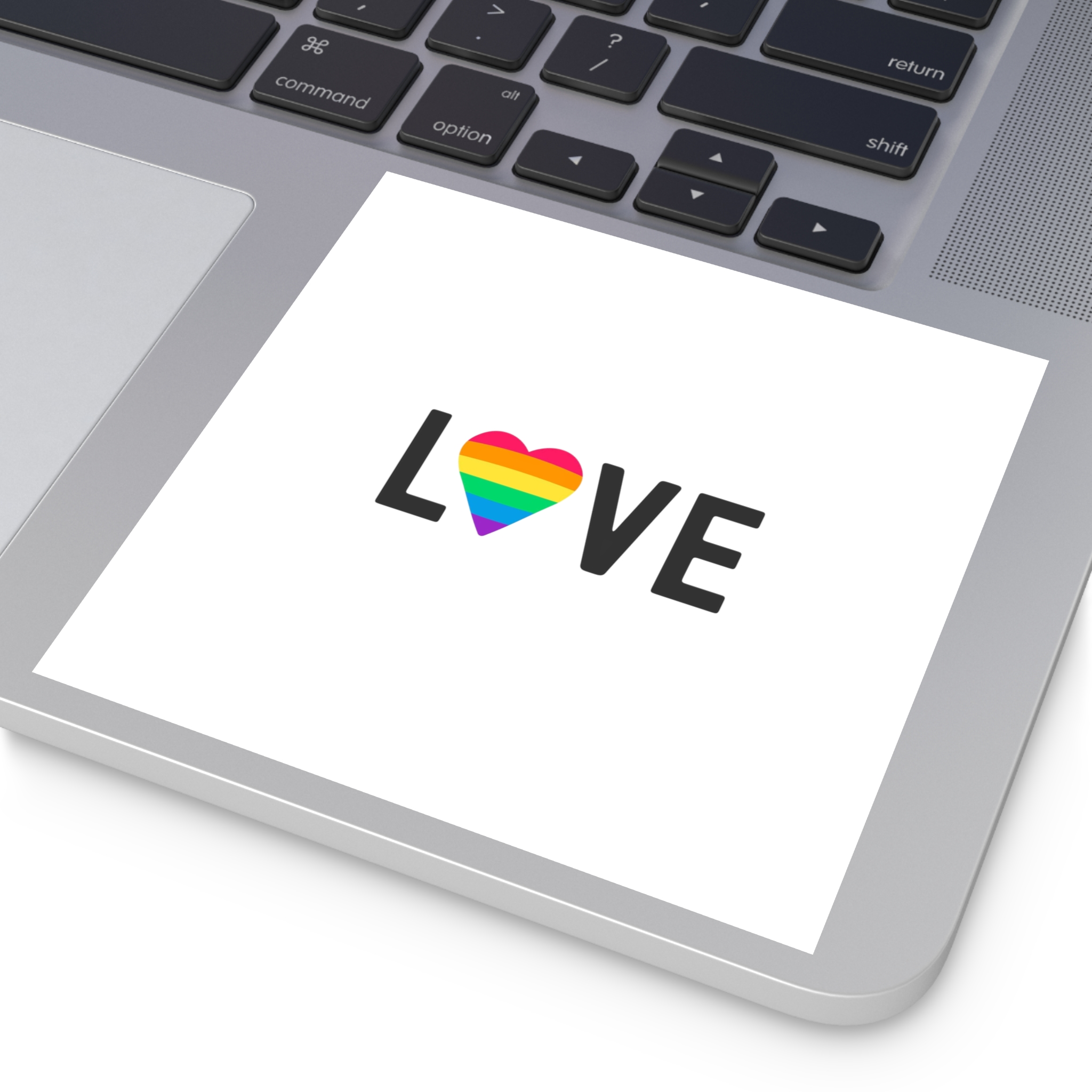 Love Lgbt Rainbow Heart Diversity Love Flag Flat Vector Illustration Laminate Stickers Square - Image 35