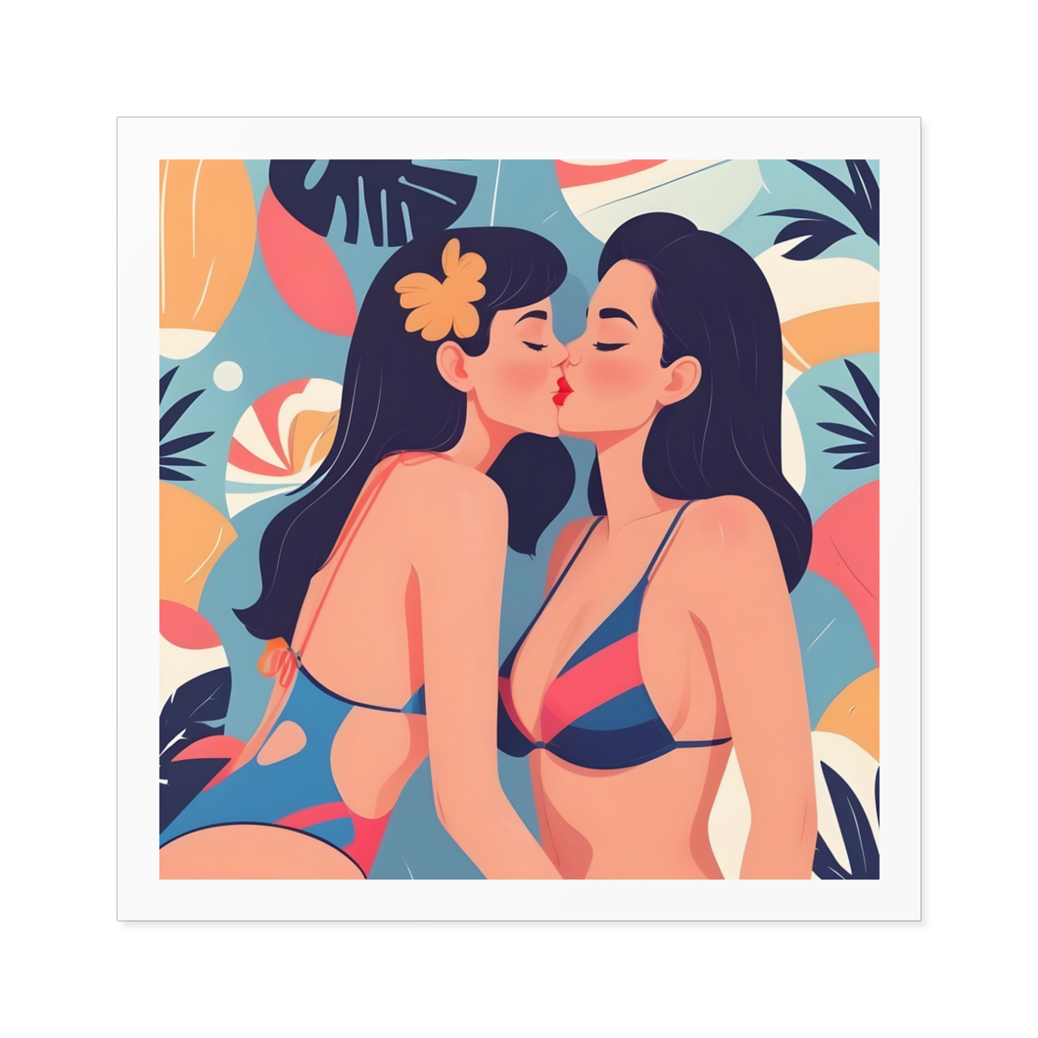 Lesbian Pride Design 7397DE Laminate Stickers Square - Image 25