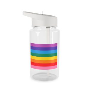 Pride Love Freedom Lgbtq Lgbt Heart Rainbow Love Wins Gay Lesbian Trans Homo Homosexual Colors Flag Diversity Parade Tritan Water Bottle