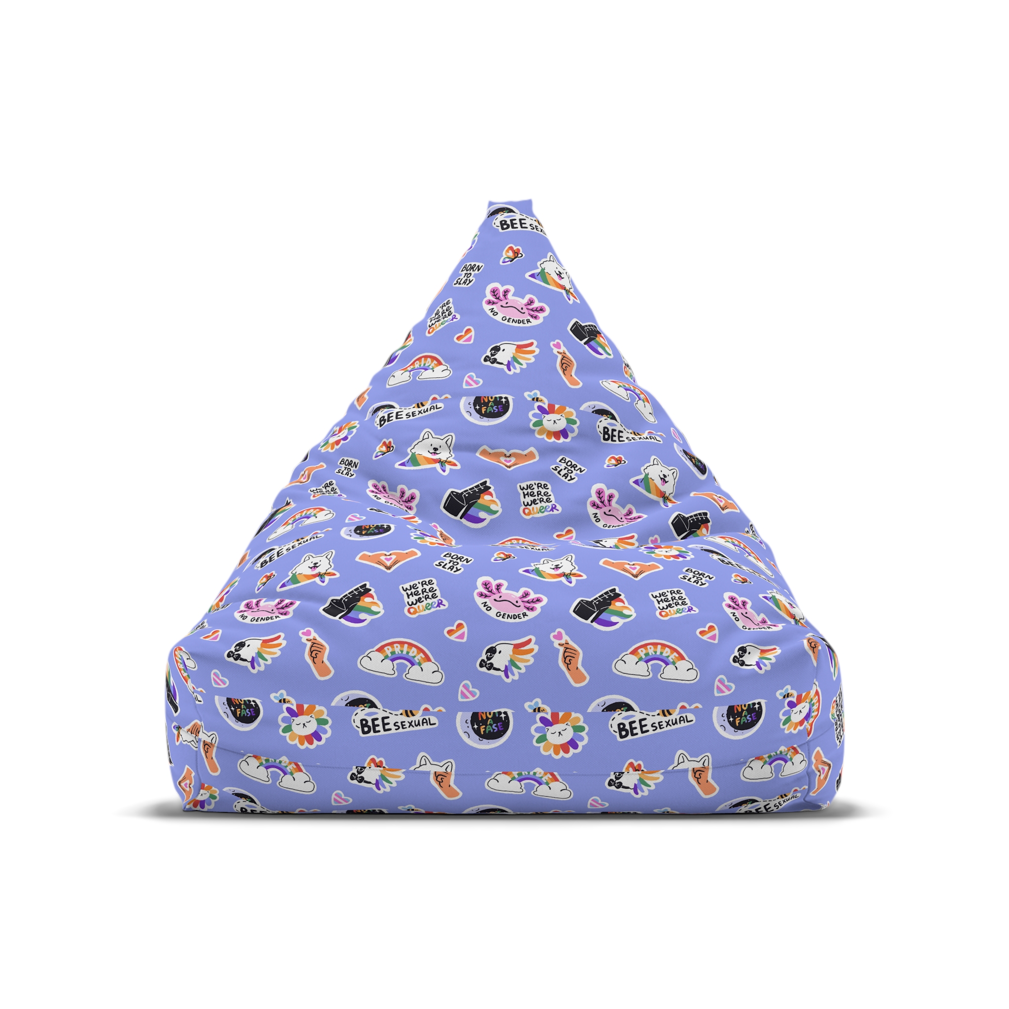 Lesbian Pride Design 20D8B6 Bean Bag Chair Cover - Image 5