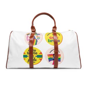 Flat Pride Month Labels Collection (1) Waterproof Travel Bag