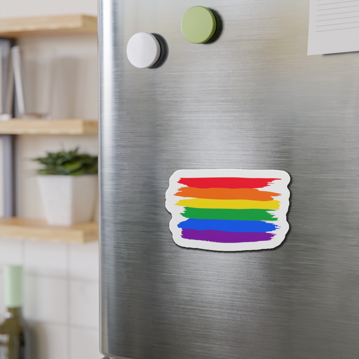 Watercolor Pride Day Flag Die Cut Magnets - Image 12