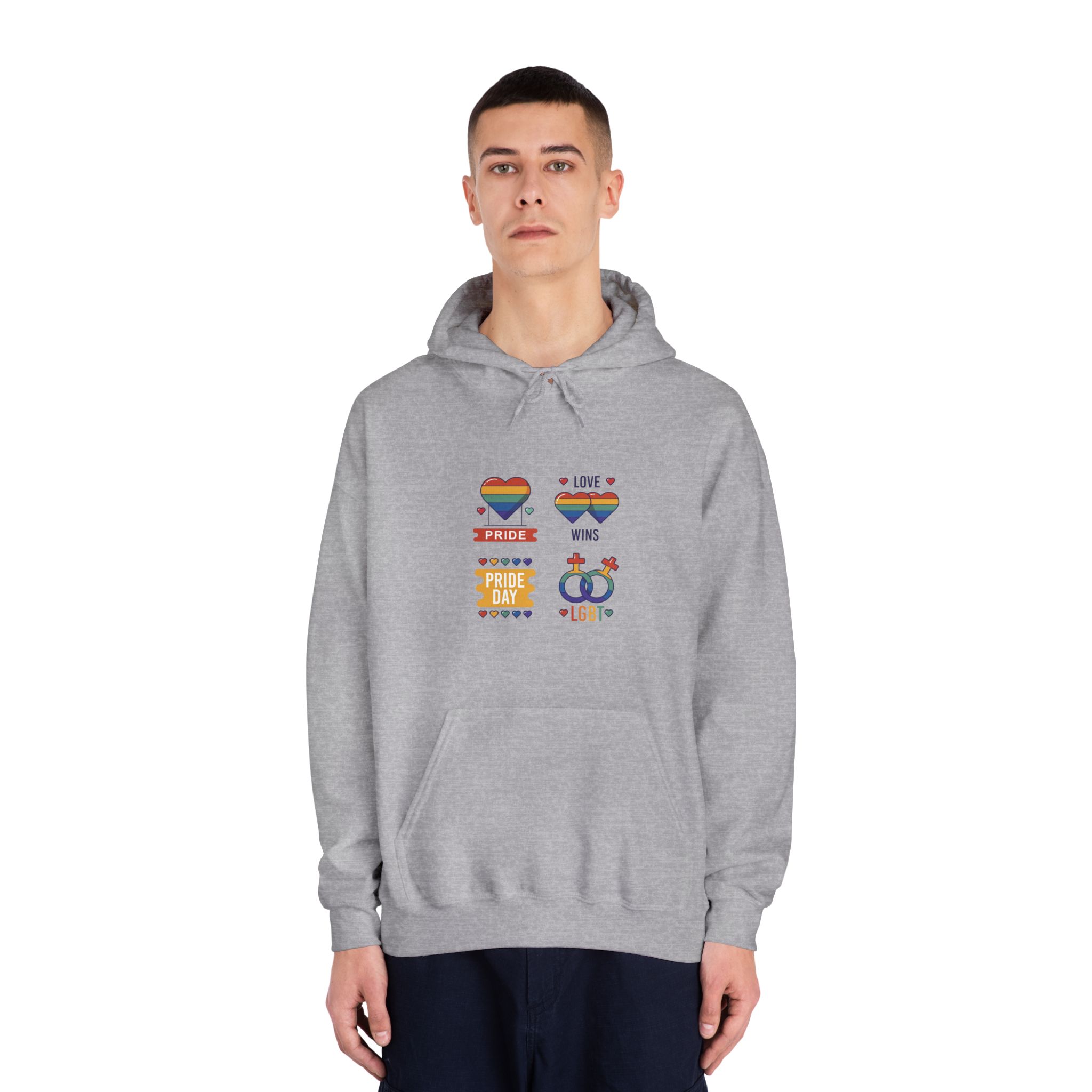 Pride Day Label Collection Concept Unisex Dryblend Hooded Sweatshirt - Image 15