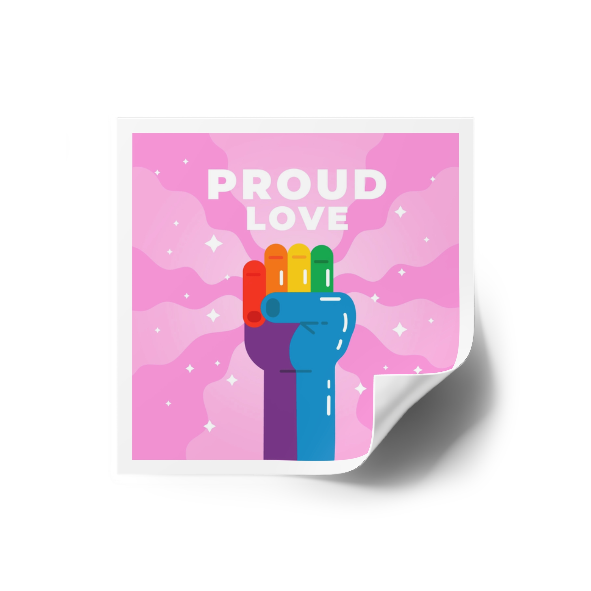 Pride Day Concept(4) Laminate Stickers Square - Image 66