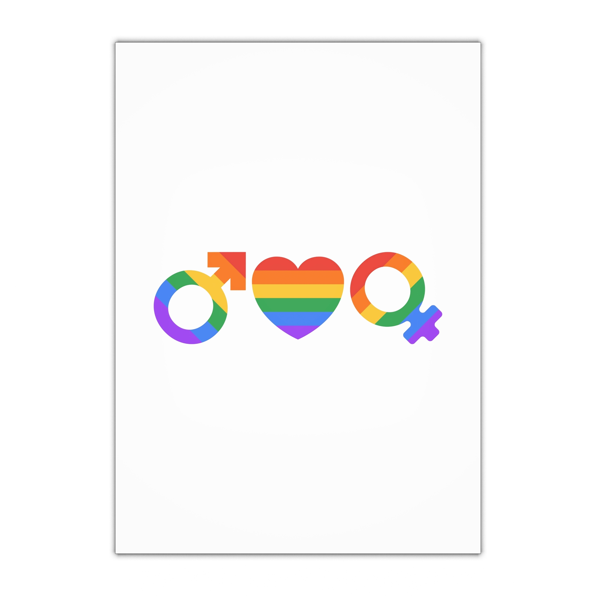 Lgbt Pride Month June Lesbian Gay Bisexual Transgender Lgbtq Flag Rainbow Vector(2) Gift Wrapping Paper Sheets 1pc