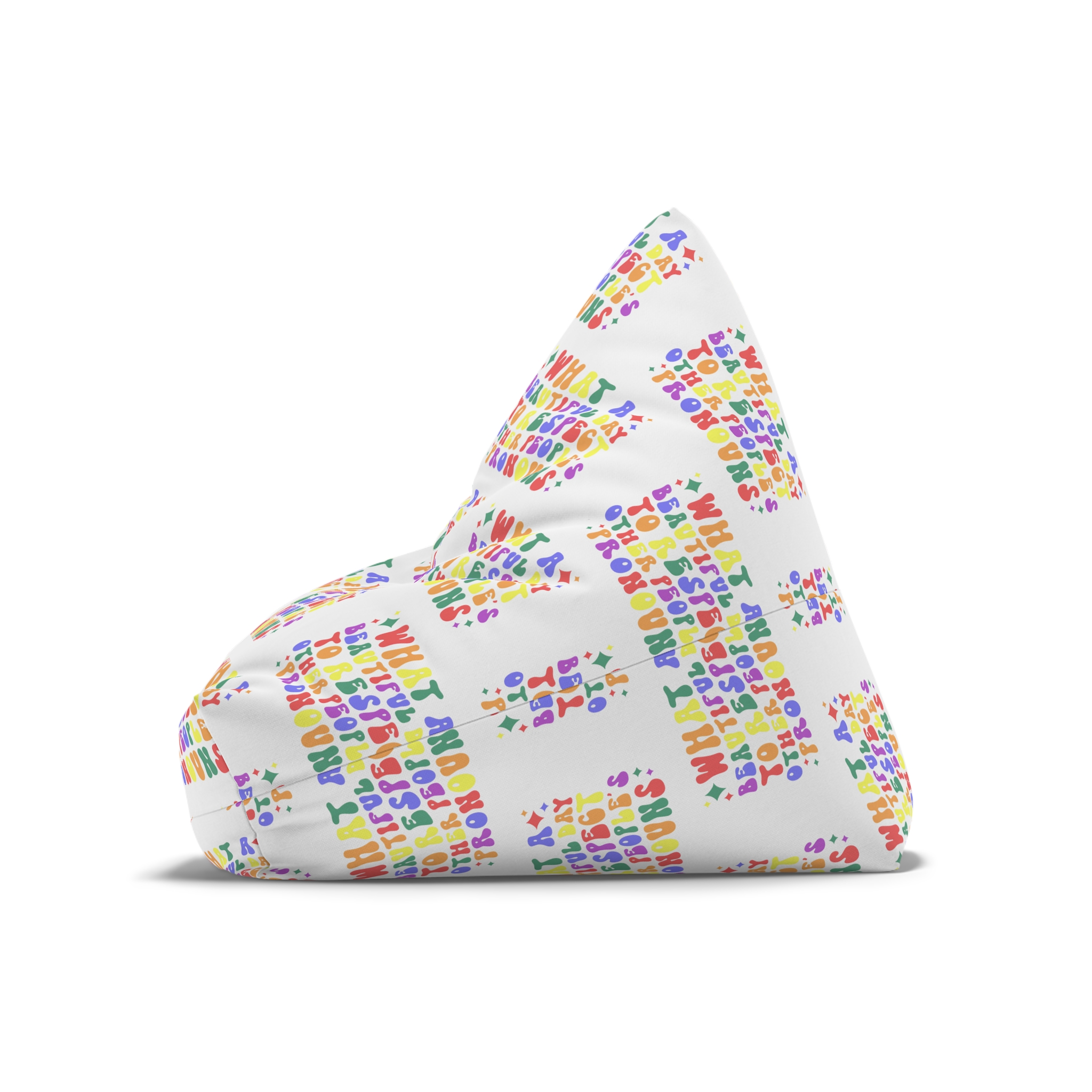 Pride Lgbt Gay Retro Tshirt Design(1) Bean Bag Chair Cover - Image 8