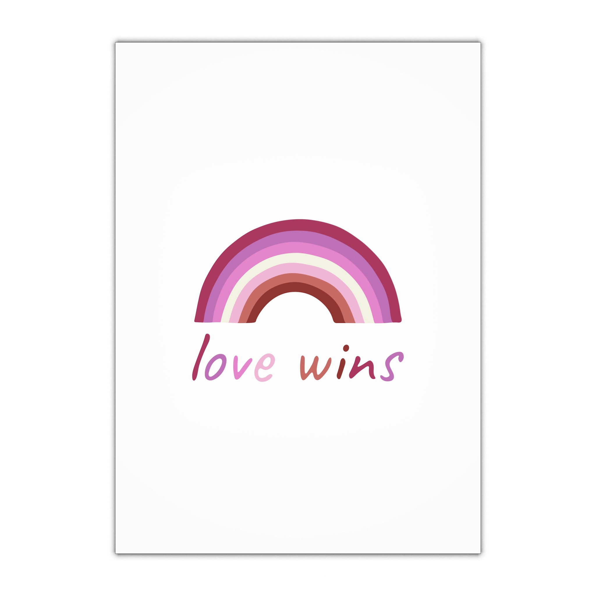 Colorful Rainbow Shape Lesbian Pride Flag Happy Pride Day Lgbtqia Community Pride Month Vector Hand Gift Wrapping Paper Sheets 1pc