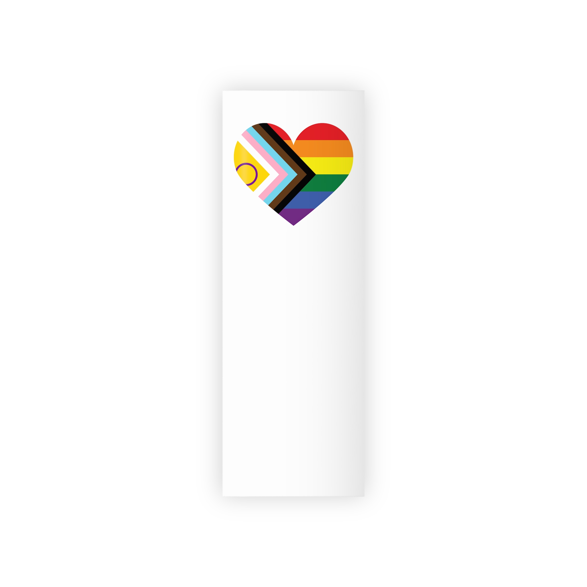 Heart With Rainbow Colored Heart Gift Wrapping Paper Rolls 1pc - Image 5