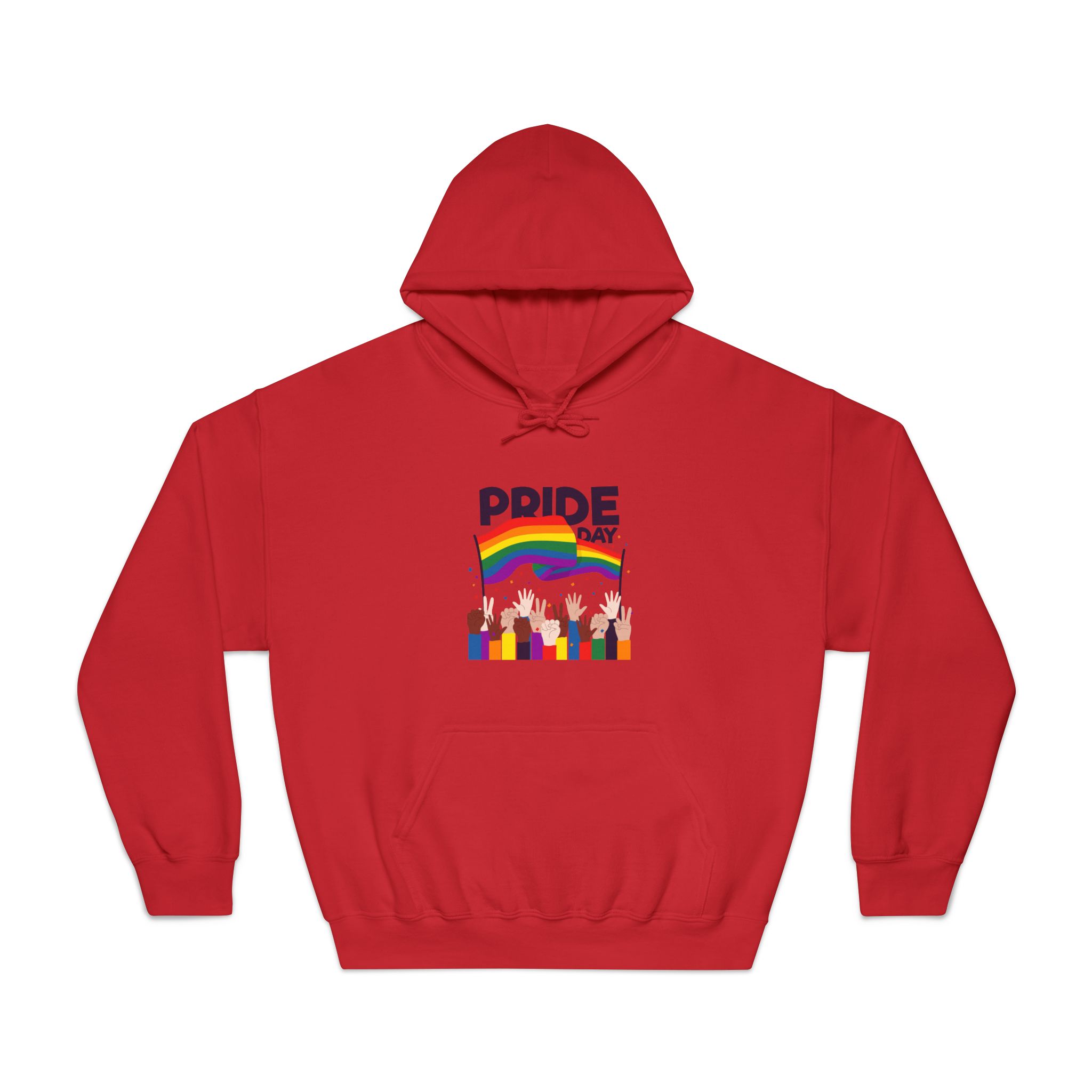 Pride Day Event With Rainbow Flag Theme Unisex Dryblend Hooded Sweatshirt - Image 33