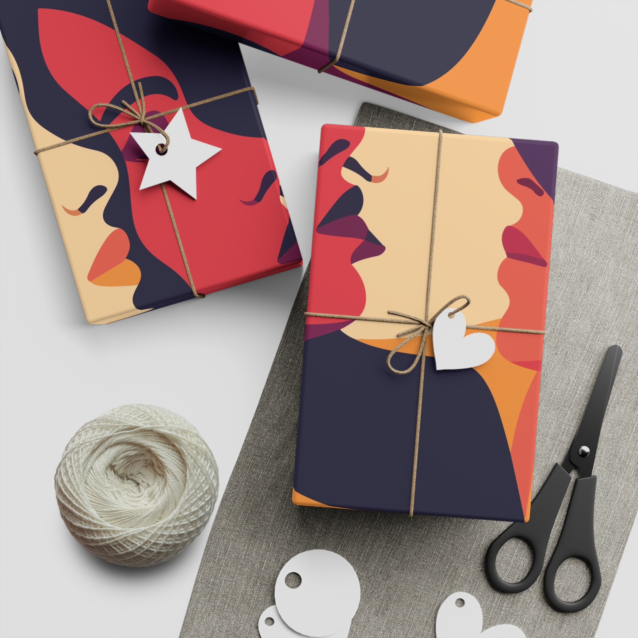 Lesbian Pride Design E09359 Gift Wrapping Paper Sheets 1pc - Image 2