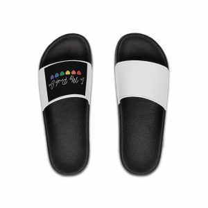 Pride Lgbtq Gay Typography Vector Tshirt Design(2) Mens Slide Sandals