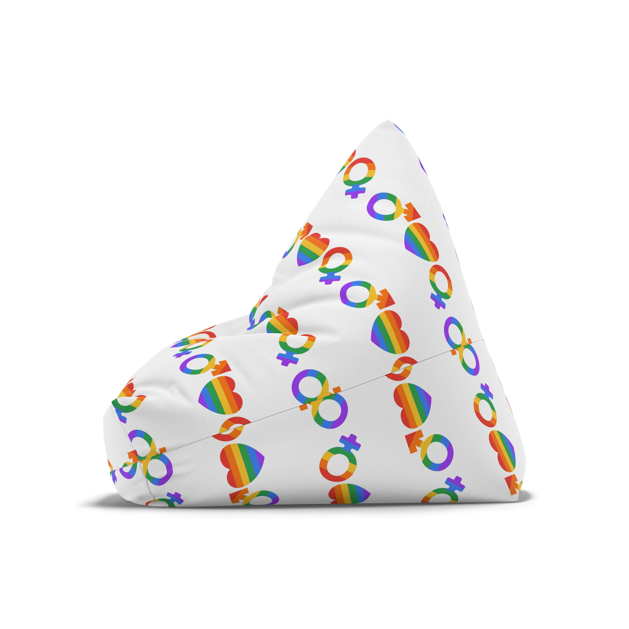 Lgbt Pride Month June Lesbian Gay Bisexual Transgender Lgbtq Flag Rainbow Vector(2) Bean Bag Chair Cover - Image 8