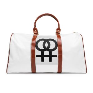 Double Female Symbol Lesbian Relationship Vector Illustration Waterproof Travel Bag