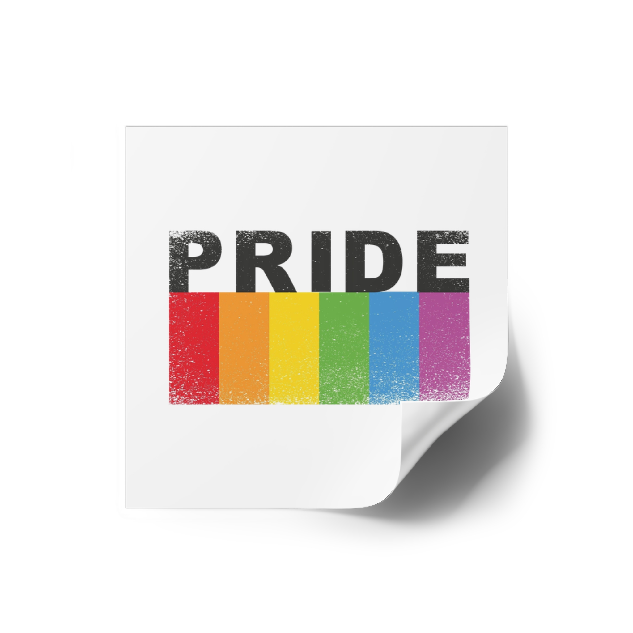 Pride Banner Laminate Stickers Square - Image 2