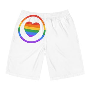 Lgbt Pride Month June Lesbian Gay Bisexual Transgender Lgbtq Flag Rainbow Vector (1) Mens Board Shorts Aop
