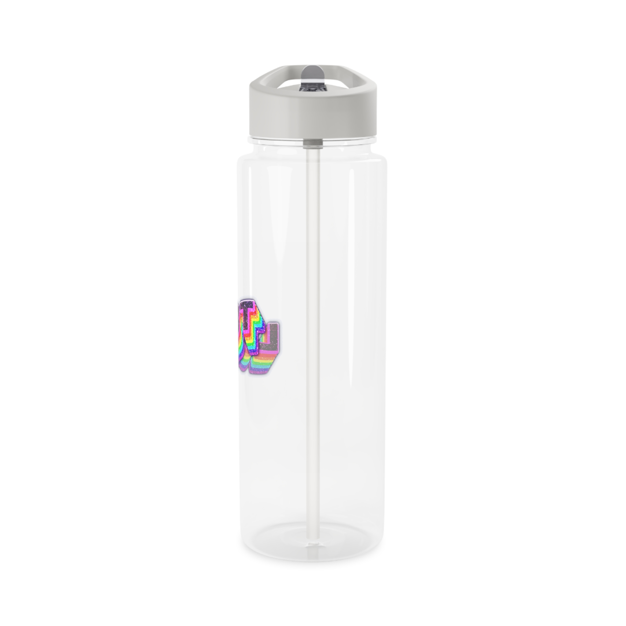 Png Word Lgbt Rainbow Typography Tritan Water Bottle - Image 7